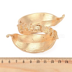 Браслеты-манжеты из сплава для женщин&nbsp;BJEW-S166-01G