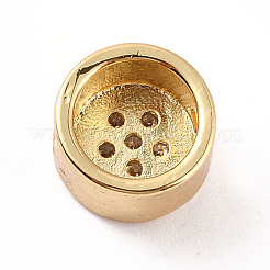 Стойки обшивки латунь микро проложить кубического циркония бусы ZIRC-C0.35-20G