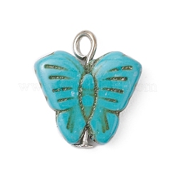 Окрашенные синтетические бирюзовые подвески&nbsp;PALLOY-JF04177