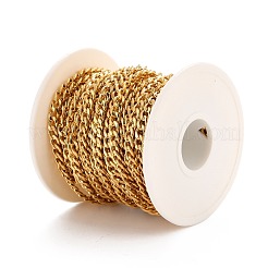 Цепи кубинские звенья из нержавеющей стали 304 с вакуумным покрытием pvd CHS-K016-02B-G