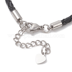 Изготовление плетеных кожаных браслетов диаметром 3 мм&nbsp;AJEW-JB01541