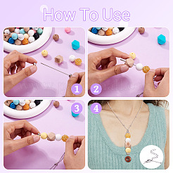 4 шт. латунные спутниковые цепочки-ожерелья NJEW-TAC0022