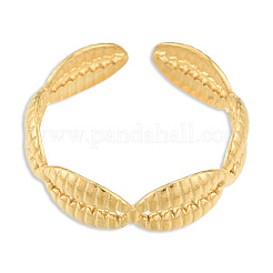 Ионное покрытие (ip) 304 нержавеющая сталь оболочка обертка открытое кольцо-манжета для женщин RJEW-N038-102LG