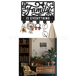 Настенные вешалки из дерева и железа HJEW-WH0055-227