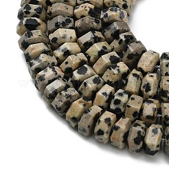 Природные яшмы далматин бисер нитей&nbsp;G-G317-A16-3x6mm