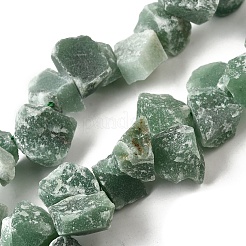 Естественный зеленый авантюрин бисер нитей G-S386-B07