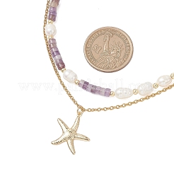 Бусины хейши из натурального аметиста и рисового жемчуга&nbsp;NJEW-JN05847-02