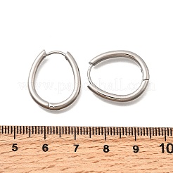 201 серьги-кольца из нержавеющей стали&nbsp;EJEW-Z137-02P-06