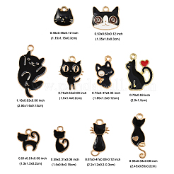 20шт 10 стиля подвески из сплава с эмалью&nbsp;ENAM-FP0002-95