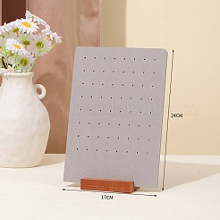 Подставки для хранения сережек из бархата с наклонной спинкой и одним отверстием&nbsp;PW-WG4BC61-01