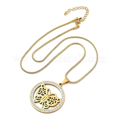 Кольцо из нержавеющей стали 201 с кристаллами и стразами NJEW-P327-01G