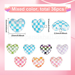 36шт УФ-покрытие непрозрачные акриловые бусины&nbsp;MACR-SC0001-87