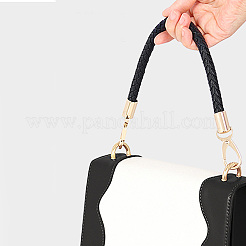 Вырезать полые 2шт плетеные круглые ремни для сумок из искусственной кожи ручки для сумок&nbsp;FIND-CL0001-02B