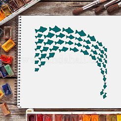 Пластиковые многоразовые шаблоны трафаретов для рисования DIY-WH0172-166