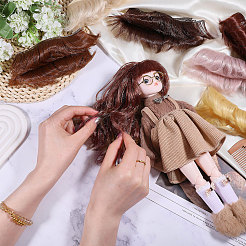 8 шт. 8 стиля высокотемпературное волокно короткая челка прическа кукольный парик волосы&nbsp;DIY-GL0005-62