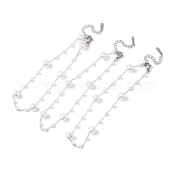 Браслеты из круглых бусин из АБС-пластика&nbsp;BJEW-G774-05P