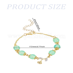 1шт браслеты из сплава розовые звенья&nbsp;BJEW-LP0004-43