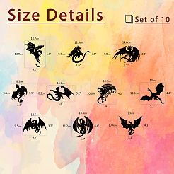 10 стильная бумага для силуэта AJEW-WH0341-005