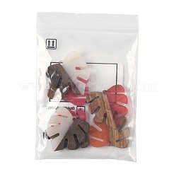 6 шт. подвески из смолы и орехового дерева&nbsp;RESI-FS0002-21