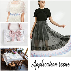 Цветочный узор полиэстер вышитый орнамент аксессуары&nbsp;DIY-WH0308-279