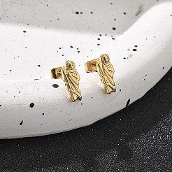 Серьги-гвоздики из нержавеющей стали 304 для женщин EJEW-K271-03B-G