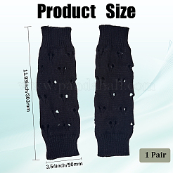 Нарукавники из акриловых волокон для женщин и девочек&nbsp;AJEW-WH20128-018C