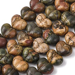 Натуральный камень пикассо/полихромные бусины из яшмы&nbsp;G-D098-B02