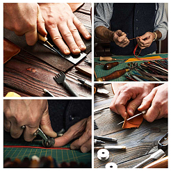 6м 3-х цветный плоский шнур из коровьей кожи WL-GF0001-20