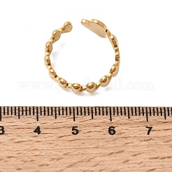 Открытые манжеты из нержавеющей стали 304 для женщин&nbsp;RJEW-A091-02G