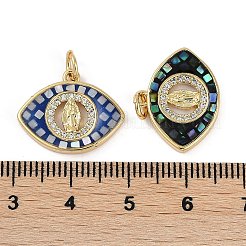 Покрытие стойки латунь микропаве прозрачные подвески из кубического циркония&nbsp;KK-U032-30G