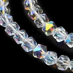 Гальванические стеклянные бусины&nbsp;EGLA-L018-B-AB05