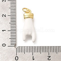 Подвески из латуни с эмалью в стойку KK-L225-028G-01