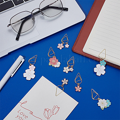 8 шт. металлические скрепки для бумаг&nbsp;HJEW-OC00192