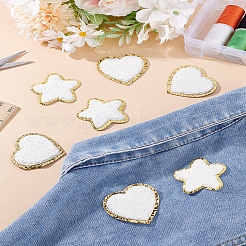 8 шт. 2 стиля полотенечная ткань компьютерная вышивка ткань приклеиваемые/пришивные заплатки&nbsp;DIY-LP0001-19