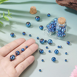 100 шт. 4 стиля гальванизированных синтетических немагнитных гематитовых бусин&nbsp;G-TA0002-90