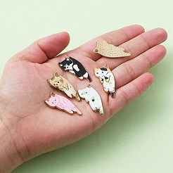 Подвески из сплава с принтом в 10 стилях&nbsp;ENAM-YW0003-61