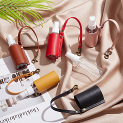 5 шт. 5-цветный пластиковый флакон для дезинфицирующего средства для рук с чехлом из искусственной кожи KEYC-WR0001-34