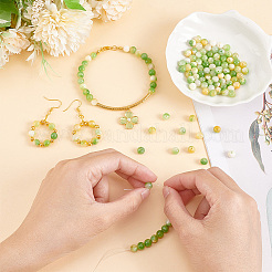 2 нити окрашенных натуральных персидских нефритовых бусин нити G-HY0001-65B