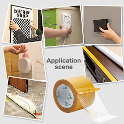 Двусторонние клейкие ленты из микрофибры для фиксации ковров. AJEW-WH0541-19