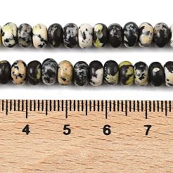 Бусы из натуральной желтой бирюзы (яшмы)&nbsp;G-L647-D08-4x6mm