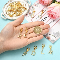 26 шт. подвесные украшения из сплава с буквами A~Z&nbsp;HJEW-YW00199