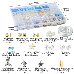 Комплекты растягивающихся ювелирных украшений на тему океанского пляжа «сделай сам» DIY-FS0006-89