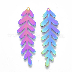 Ионное покрытие(ip) 201 нержавеющая сталь филигранные большие подвески&nbsp;STAS-R102-24