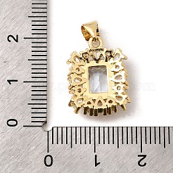 Латунные микро проложить кубического циркония подвески&nbsp;KK-I360-010G-02