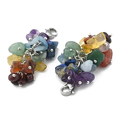 Натуральный чип украшения драгоценных камней кулон HJEW-JM00213