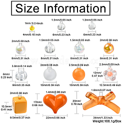 Акриловые бусины смешанного стиля&nbsp;MACR-CJ0001-85