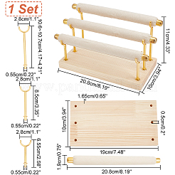 3-уровневые витрины с бархатными кольцами RDIS-WH0016-07C-01