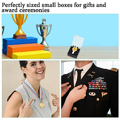 24шт 2-х цветные пластиковые упаковочные коробки с губкой внутри для брошей&nbsp;CON-HY0001-06