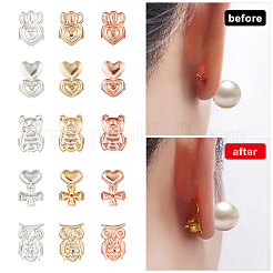 15 пара латунных фрикционных гаек-ушей 15-х видов KK-AR0002-92