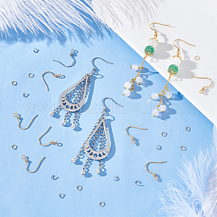 200 шт. 2 крючка для сережек из нержавеющей стали 304&nbsp;DIY-UN0003-80